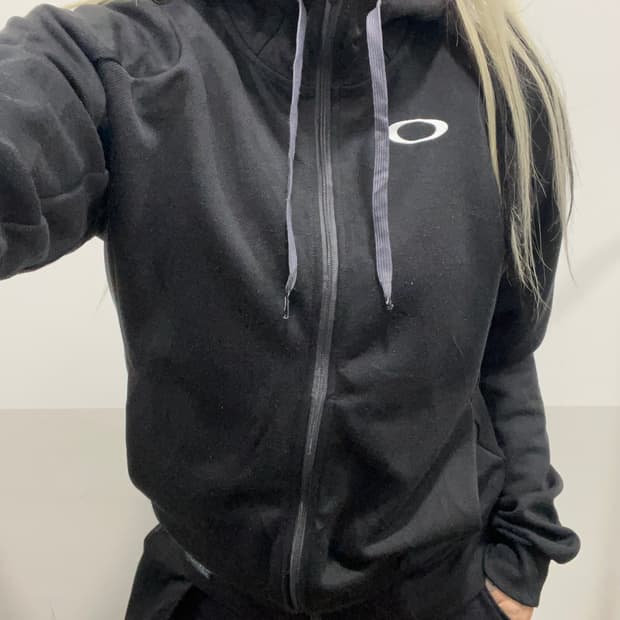 (빈티지)JPN Oakley 오클리 빅 로고 하이넥 후드자켓