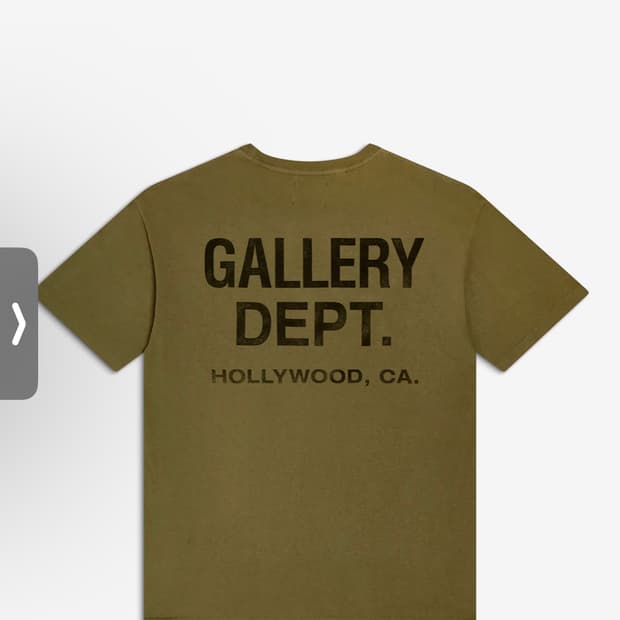 갤댑 25FW 신상 올리브 티셔츠(새재품)