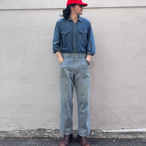 미국 폴리모포스 히코리 워크 팬츠