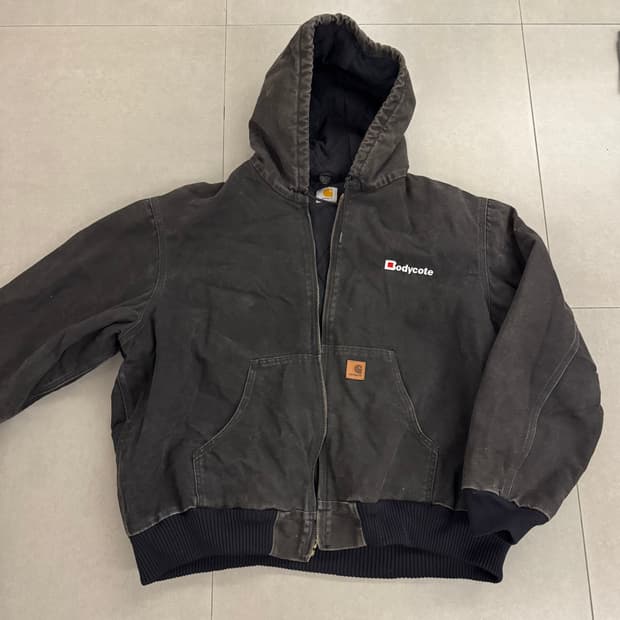 빈티지 칼하트 j130 액티브 자켓 XXL 블랙