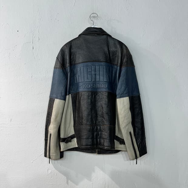 미치코코시노 양가죽 레더 자켓 L