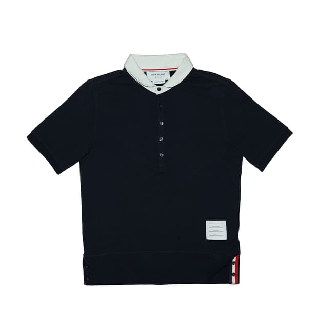 [정품]톰브라운 반집업 버튼 폴로 스웨트 셔츠 M