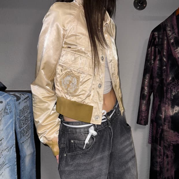 Diesel 디젤 y2k 글로시 빈티지 자켓
