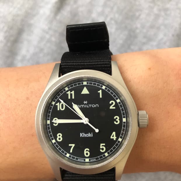 해밀턴 카키필드 쿼츠 38mm