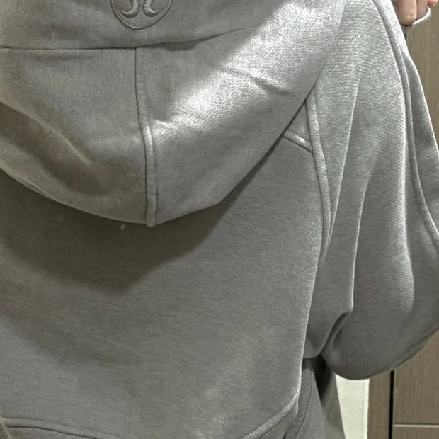 룰루레몬 스쿠바 오버사이즈 풀집업 크롭 후디 후드집업