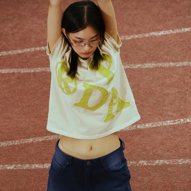 프렌다 PRDA BIG PATCH CREWNECK TEE BEIG