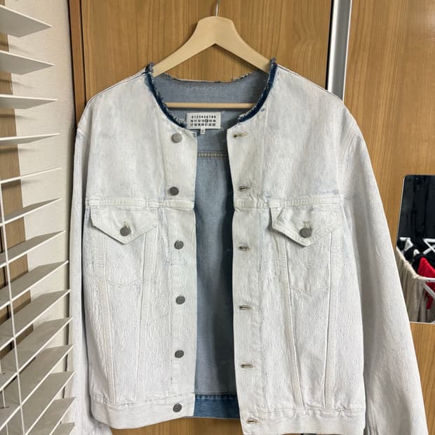 Maison margiela 메종 마르지엘라 카라리스 페인티드 데님자켓