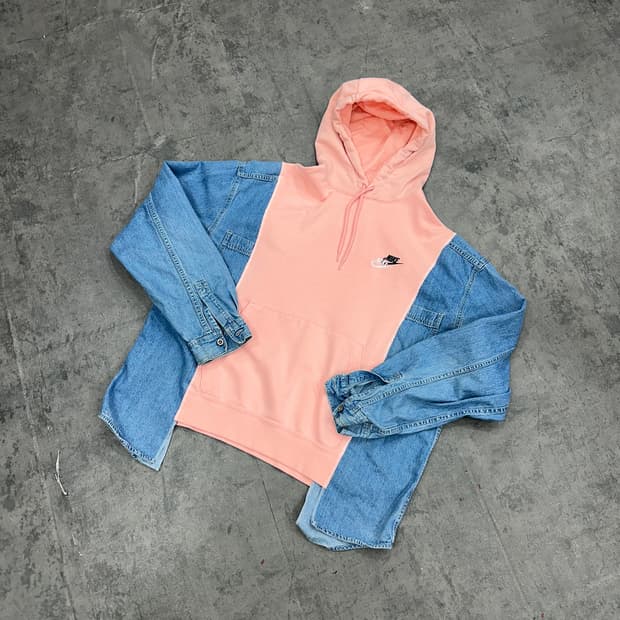 나이키 데님 믹스 커스텀