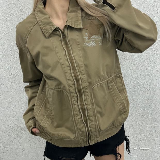 리바이스 베이지 데님 자켓 XL