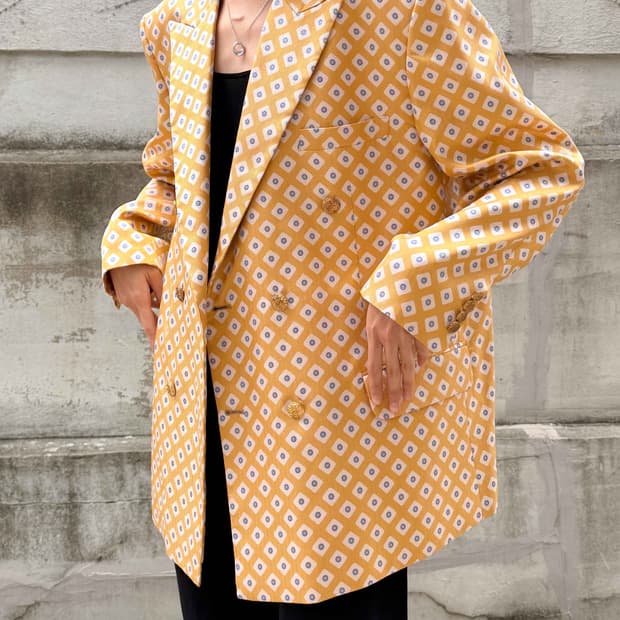 80s geometry double jacket 
