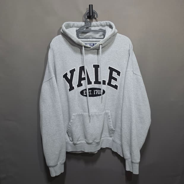 예일 YALE 회색 후드티