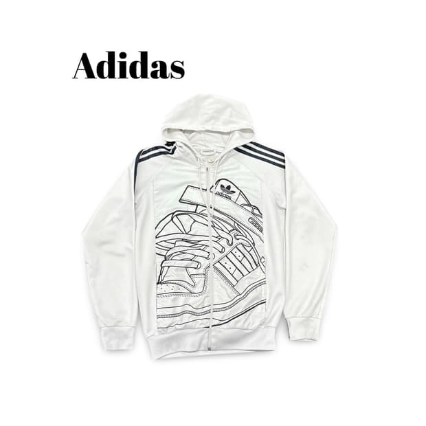 (95)아디다스화이트후드져지