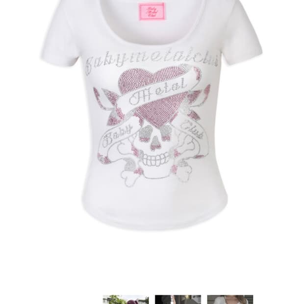 베이비메탈클럽 Bmc twinkle skull t (white)