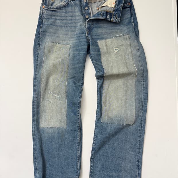 RRL 더블알엘 빈티지 5포켓 미드랜드 셀비지 (32/32, ~34인치)