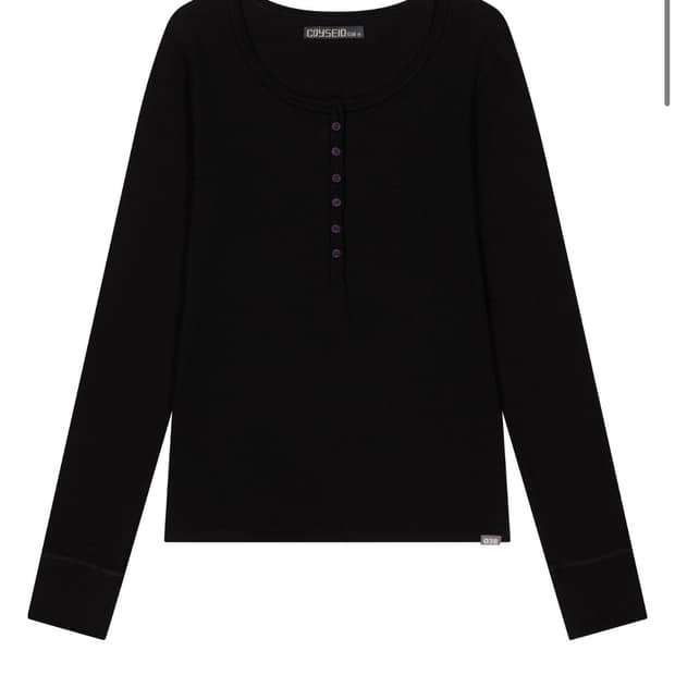 코이세이오038 BUTTON LONG SLEEVE BLACK