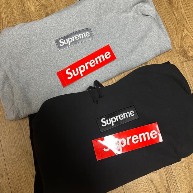 슈프림 24fw 박스로고 후드티