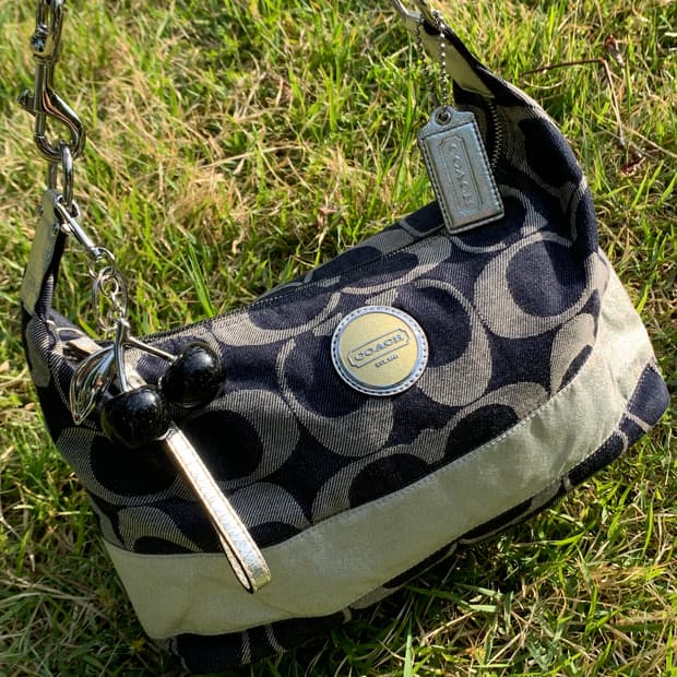 [희귀💙] Coach Denim Shoulder Bag