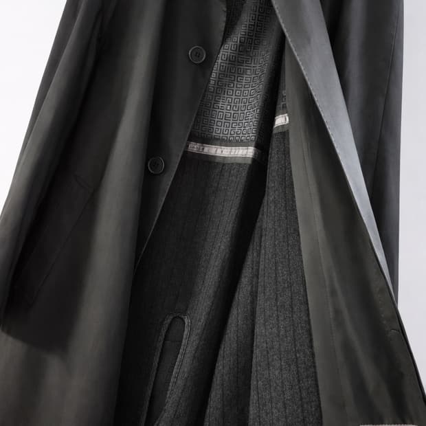 지방시 트렌치코트 남성 실크 트렌치코트 