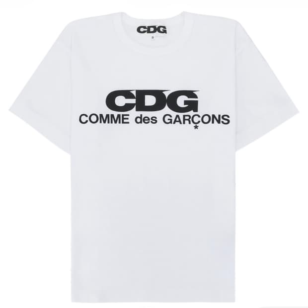 CDG 로고 티셔츠 화이트