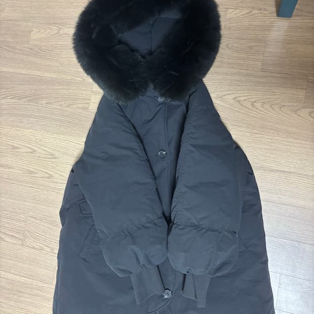 상태최상 지컷 빅사가퍼 야상 롱패딩 55(오버핏 66충분히)