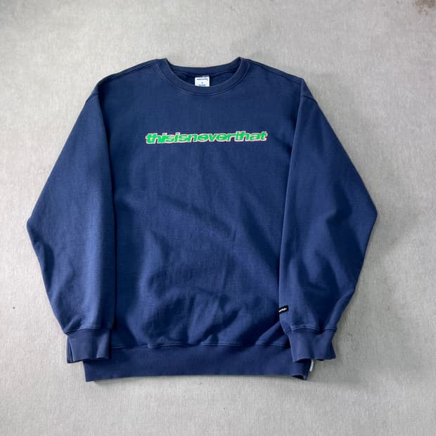 100 디스이즈네버댓 빅로고 맨투맨