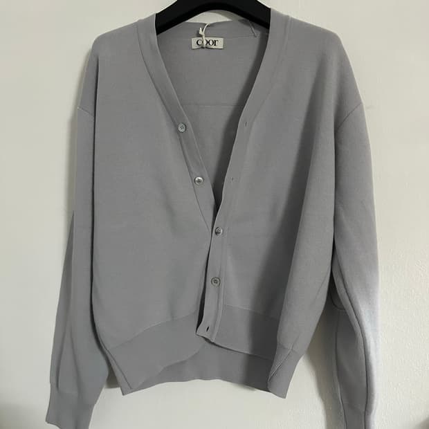 coor 쿠어 니트 가디건 그레이 M 새상품