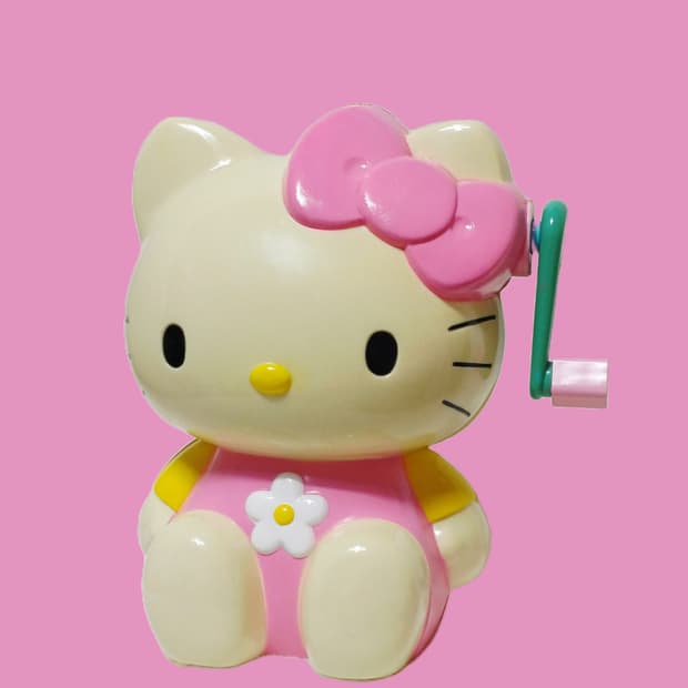 헬로키티 분홍 수동 파쇄기