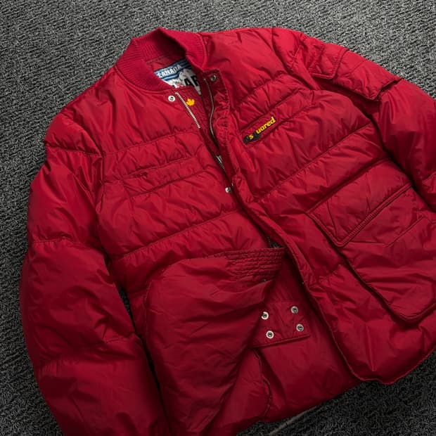 00s 디스퀘어드 y2k 올드스쿨 봄버 다운 자켓 1451