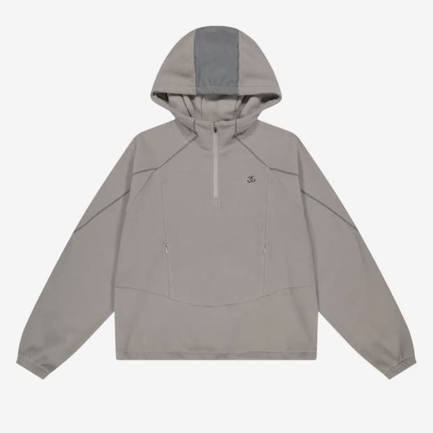 뚜오미오 REFLECTIVE PANELED 플리스 아노락 그레이