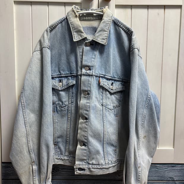 90s 리바이스 오렌지 탭 써드 타입3 데님 자켓