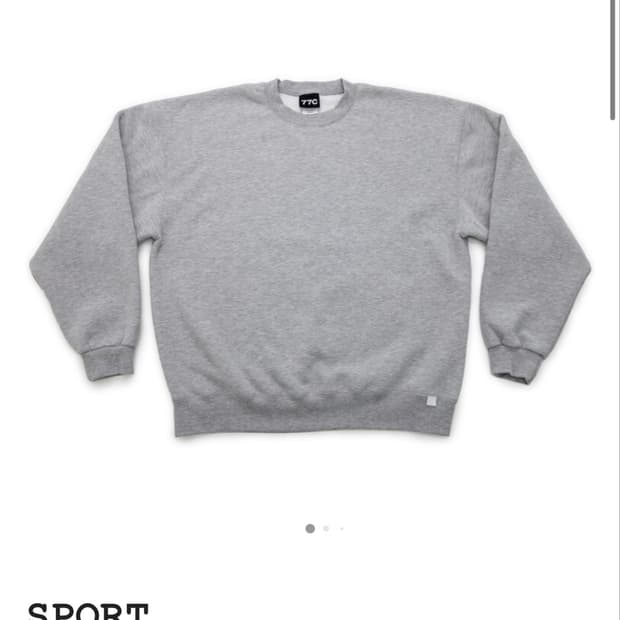 77c 스포츠 스웻셔츠 XL