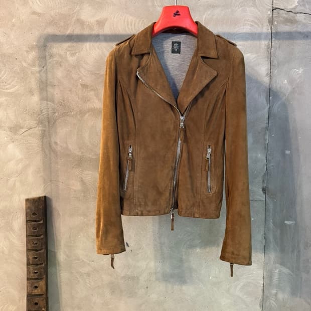 일레븐티 스웨이드 레더 라이더 자켓 55