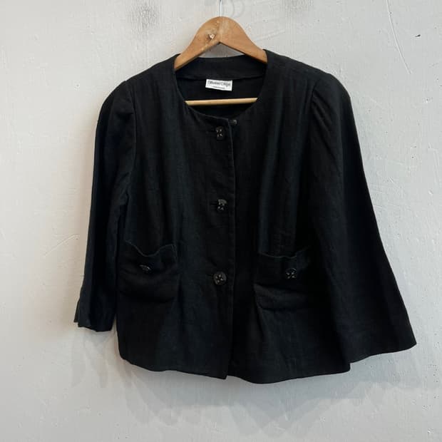 satomi mipa 퓨어린넨 자켓 Made in JAPAN