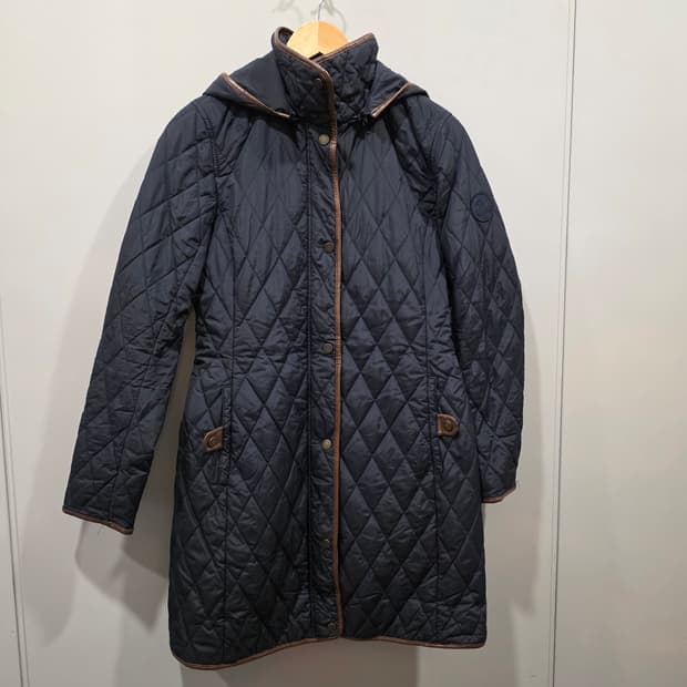 로렌 랄프로렌 여성 퀼팅 후드 코트