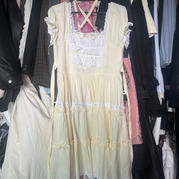 레이스 로리타 밴딩 원피스