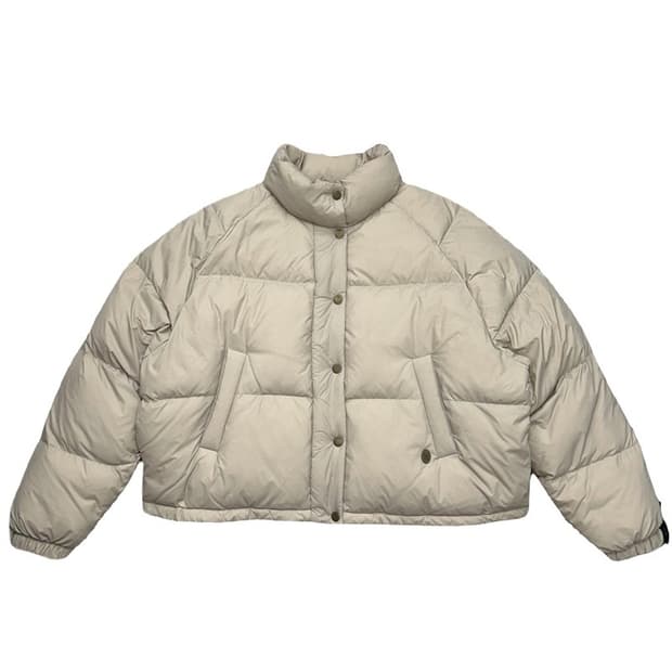 케즈 클래식 다운 점퍼 베이지 S