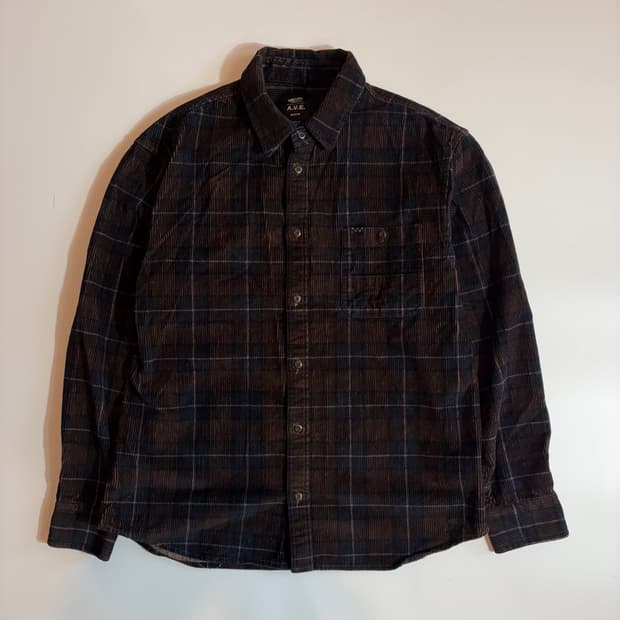 반스 A.V.E. 컬렉션 체크 코듀로이 셔츠