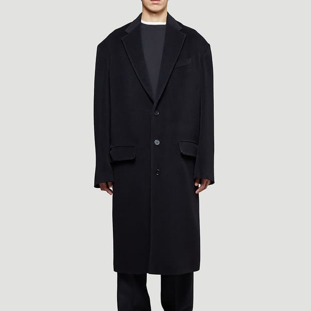 [44] 발렌시아가 알파카 박시 코트