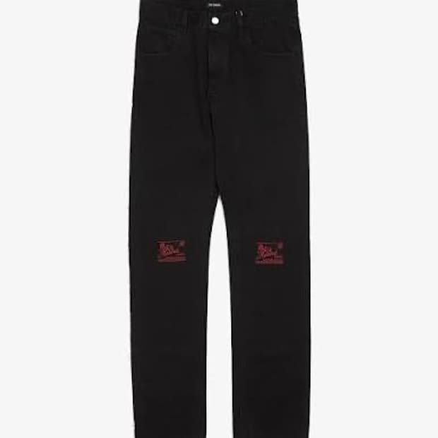 라프시몬스 19aw 무릎자수 팬츠 34
