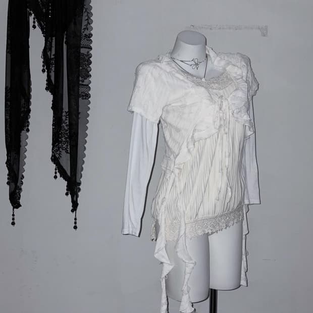 페어리그런지 3pcs 드레이프 대미징 천사깔