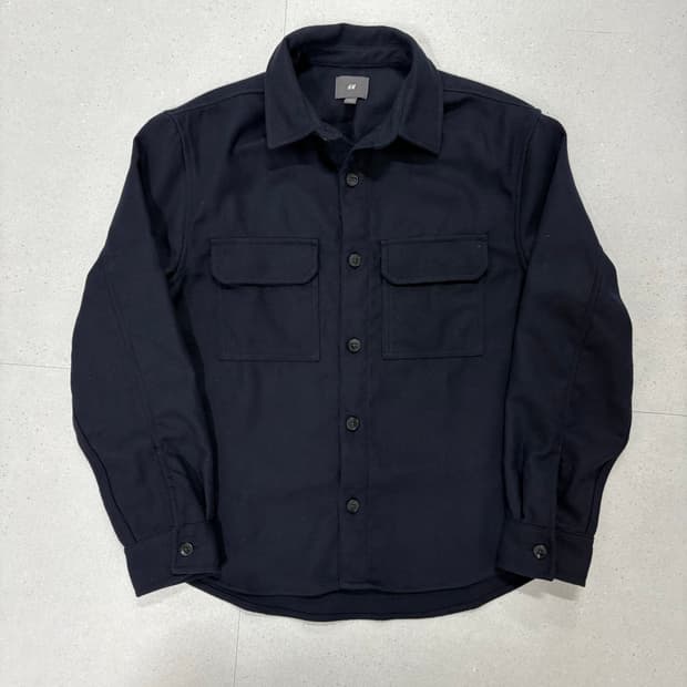 H&M 네이비 포켓셔츠자켓