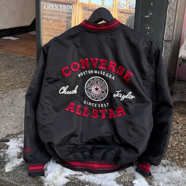 90s 컨버스 올스타 나일론 바시티 자켓 