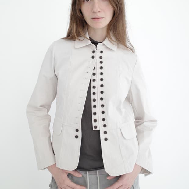 (구해요) 산코파퓨엘라 멀티플 버튼 자켓 베이지 