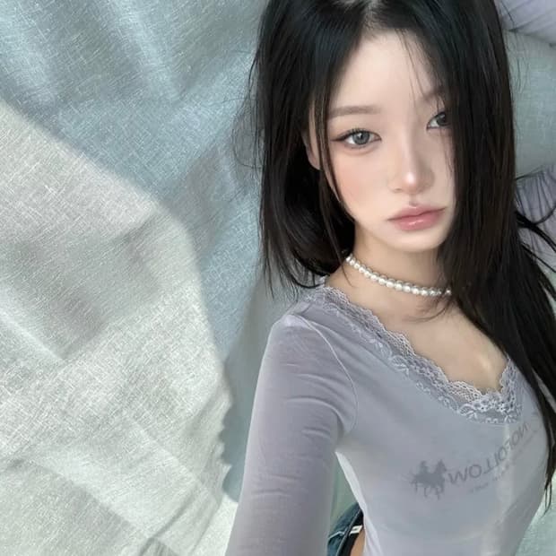 (새상품, 택O) 플리즈노팔로우 케인 레이스 롱슬리브 탑