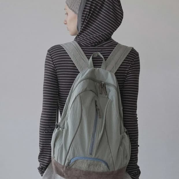 [Sculptor]스컬프터 올드스쿨 카키 백팩