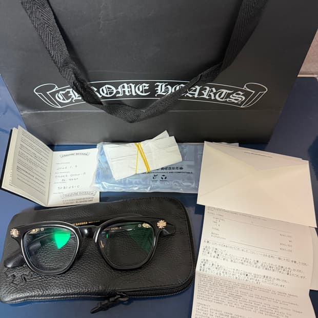 크롬하츠 SMOKE SHOW-A  스모크쇼 금장 안경 18k