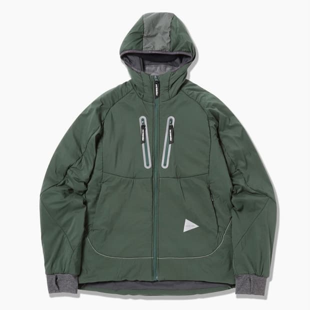 [XL] 앤드 원더 알파 에어 후디 그린