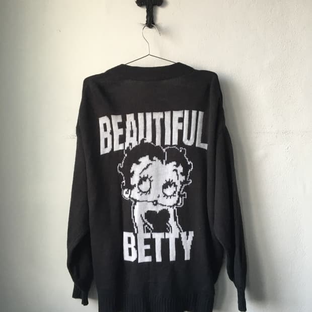 Betty boop knit cardigan