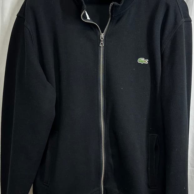 no.126 라코스테 블랙 풀집업 가디건 110 상태s급