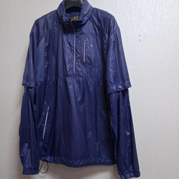 루이까스텔 반집업 2WAY 아노락 바람막이점퍼 컨버터블 남성L